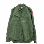 ショッピングforever21 FOREVER21 長袖 シャツ L グリーン フォーエバー21 デニムシャツ ワークシャツ 古着卸 アメリカ仕入 a509-5673