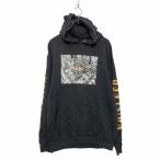 H&amp;M принт тренировочный Parker S черный желтый белый H and M карман фотография б/у одежда . America скупка a509-6291