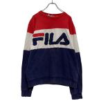 FILA Logo тренировочный футболка L темно-синий белый красный filler б/у одежда . America скупка a601-6120