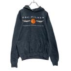 GILDAN принт тренировочный Parker M~ серый orange белый giru Dan обратная сторона ворсистый б/у одежда . America скупка a601-6354