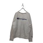 Champion Logo тренировочный футболка L~ Champion белый голубой красный большой размер la gran б/у одежда . America скупка a603-6467