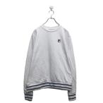 FILA Logo тренировочный футболка filler M белый ребра окантовка вырез лодочкой б/у одежда . America скупка a604-6437