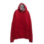 Champion Logo тренировочный футболка Champion красный M обратная сторона ворсистый кенгуру карман б/у одежда . America скупка a604-6750