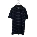 NIKE короткий рукав окантовка рубашка-поло S черный серый белый Nike one отметка Logo б/у одежда . America скупка a604-7295