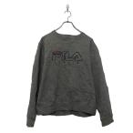 FILA принт тренировочный футболка filler M серый V приспособление б/у одежда . America скупка a605-6208