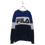 FILA принт тренировочный футболка filler S голубой белый переключатель б/у одежда . America скупка a605-6376