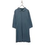 POLORALPH LAUREN короткий рукав одноцветный рубашка-поло 3XL голубой большой размер one отметка Logo б/у одежда . America скупка a605-7238