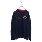 M&amp;C Sportwear принт тренировочный футболка XL~ темно-синий большой размер б/у одежда . America скупка a605-7485
