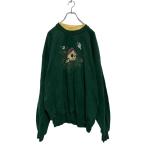 JERZEES принт тренировочный футболка XL женский moss green Layered шея обратная сторона ворсистый б/у одежда . America скупка a605-7652