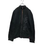Levi's Zip выше Logo тренировочный футболка S~ черный Levi's обратная сторона ворсистый б/у одежда . America скупка a606-5442
