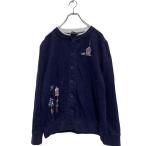 speculation Logo тренировочный футболка кардиган M женский темно-синий Layered шея обратная сторона ворсистый б/у одежда . America скупка a606-5594