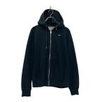 NIKE принт тренировочный Parker Nike M черный обратная сторона ворсистый полный Zip б/у одежда . America скупка a606-5630