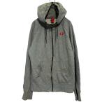 NIKE Zip выше принт тренировочный Parker S серый Nike обратная сторона ворсистый б/у одежда . America скупка a606-5725