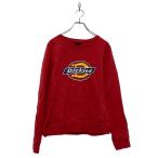 Dickies принт тренировочный футболка Dickies Kids M~ красный обратная сторона ворсистый б/у одежда . America скупка a606-5919