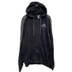 adidas Zip выше Logo тренировочный Parker S черный Adidas рукав линия б/у одежда . America скупка a606-5961