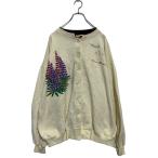 Quality goods Logo тренировочный футболка кардиган L женский "теплый" белый Layered шея б/у одежда . America скупка a606-6040