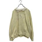 BOLO SPIRIT Logo тренировочный футболка L женский свет желтый Layered шея б/у одежда . America скупка a606-6091