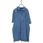 NAUTICA короткий рукав одноцветный рубашка-поло XL голубой Nautica большой размер олень . one отметка Logo б/у одежда . America скупка a606-6143