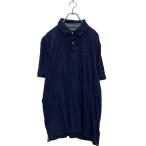 TOMMY HILFIGER короткий рукав одноцветный рубашка-поло L темно-синий Tommy Hilfiger one отметка Logo б/у одежда . America скупка a606-6148