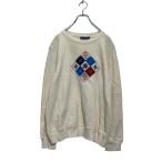 BASIC EDITIONS Logo тренировочный футболка L женский слоновая кость обратная сторона ворсистый б/у одежда . America скупка a607-5191