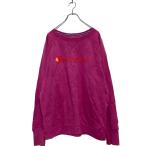 Champion Logo тренировочный футболка 2XL женский розовый Champion обратная сторона ворсистый б/у одежда . America скупка a607-5506