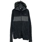 NIKE Zip выше Logo тренировочный Parker XL женский черный серый переключатель Nike б/у одежда . America скупка a607-6189