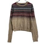 AEROPOSTALE хлопок . вязаный свитер L бежевый обвес po стойка rufea i-ll б/у одежда . America скупка a608-6349