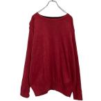 Levi's хлопок вязаный свитер M красный Levi's одноцветный б/у одежда . America скупка a609-6679