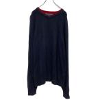 TOMMY HILFIGER вязаный свитер L темно-синий Tommy Hilfiger Layered шея б/у одежда . America скупка a609-6681