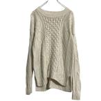 Madewell вязаный свитер XS белый кабель б/у одежда . America скупка a610-5002