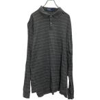 Polo Ralph Lauren длинный рукав окантовка рубашка-поло XL серый Polo Ralph Lauren one отметка Logo long T б/у одежда . America скупка a611-5300
