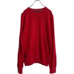 TOMMY HILFIGER хлопок вязаный свитер M красный Tommy Hilfiger вязаный футболка б/у одежда . America скупка a612-5509