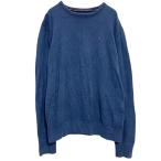 TOMMY HILFIGER хлопок вязаный свитер M голубой Tommy Phil figa- б/у одежда . America скупка a612-5656