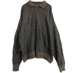 Croft&amp;Barrow вязаный свитер шерсть .XL Brown k loft and ba low общий рисунок воротник имеется большой размер б/у одежда . America скупка a612-7612