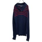 TOMMY HILFIGER хлопок вязаный свитер L темно-синий Tommy Hilfiger шаль цвет кривошип кнопка б/у одежда . America скупка a701-5151