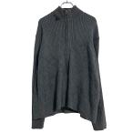 TOMMY HILFIGER хлопок вязаный свитер M серый Tommy Hilfiger Zip выше ребра б/у одежда . America скупка a702-5197