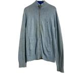 TOMMY HILFIGER хлопок вязаный свитер M голубой Tommy Hilfiger Zip выше б/у одежда . America скупка a702-5276