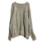 NORDSTROM шерсть . вязаный свитер 2XL~ свет бежевый кабель б/у одежда . America скупка a702-5356