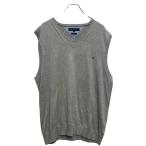 TOMMY HILFIGER хлопок вязаный свитер лучший XL серый Tommy Hilfiger б/у одежда . America скупка a702-7001