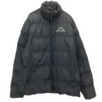 ショッピングkappa Kappa 中綿 ジップアップ ナイロンジャケット L ブラック カッパ 刺繍ロゴ 古着卸 アメリカ仕入 a702-7232