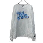 ショッピングチャンピオン tシャツ Champion 長袖 プリントTシャツ XL ホワイト チャンピオン プルオーバー バックプリント ワンポイントロゴ 古着卸 アメリカ仕入 a706-5763