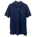 POLO RALPH LAUREN короткий рукав Logo рубашка-поло L темно-синий Polo Ralph Lauren one отметка Logo вышивка American Casual б/у одежда . America скупка a707-5195