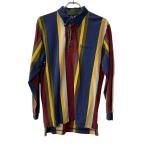 FILA SPORT длинный рукав полоса рубашка-поло M Red Bull - зеленый желтый filler спорт б/у одежда . America скупка a707-5890