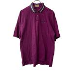 IZOD рубашка-поло с коротким рукавом L лиловый I zodo олень . one отметка Logo tops б/у одежда . America скупка a708-5280
