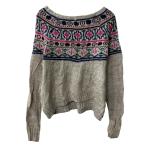 ショッピングアメリカンイーグル American Eagle Outfitters ニット セーター S ベージュ系 マルチカラー アメリカンイーグルアウトフィッターズ アクリル混 秋物 a710-5306