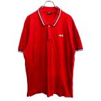 FILA рубашка-поло с коротким рукавом XXL размер filler большой размер красный б/у одежда . America скупка t2406-3440