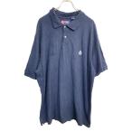 CHAPS рубашка-поло с коротким рукавом XXL размер chaps большой размер темно-синий хлопок б/у одежда . America скупка t2406-3642