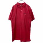 CHAPS рубашка-поло с коротким рукавом L размер chaps вышивка половина кнопка красный хлопок б/у одежда . America скупка t2407-3611
