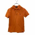 Polo Ralph Lauren рубашка-поло с коротким рукавом S Polo Ralph Lauren вышивка половина кнопка Junior размер orange б/у одежда . America скупка t2408-3315