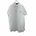 Polo Ralph Lauren рубашка-поло с коротким рукавом L Polo Ralph Lauren вышивка половина кнопка custom Fit белый б/у одежда . America скупка t2408-3373
